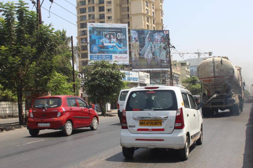 Hoarding - FTF Thane G B Rd towards Wagbil, Mandapa, Kapurbavdi,  Majiwada,  Thane,   Thane,   Thane,   Maharashtra