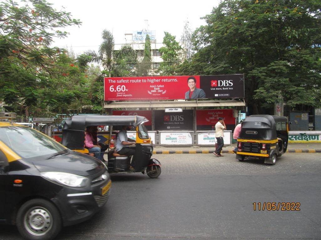 Bus Queue Shelter - Vashi Sec-17 Apna Bazar Right - 04,   Vashi,   Navi Mumbai,   Maharashtra