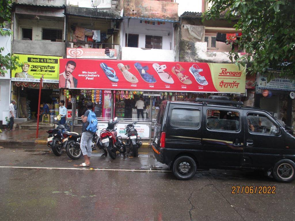 Bus Queue Shelter - Vashi Jui Gaon Sector - 14 Left - New Steel BQS,   Vashi,   Navi Mumbai,   Maharashtra