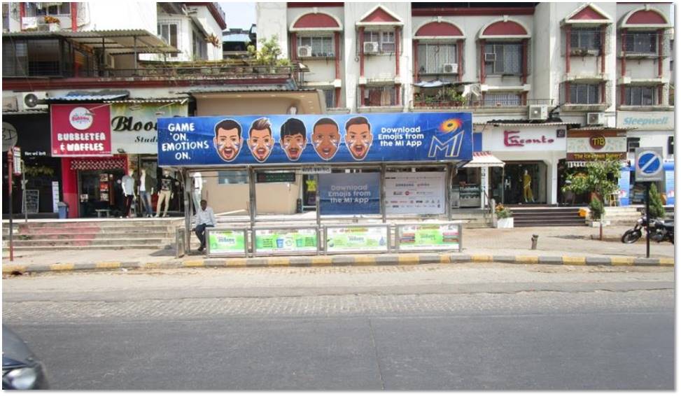 Bus Queue Shelter - Vashi Sec-29 Nr. Blue Diamond (right),   Vashi,   Navi Mumbai,   Maharashtra