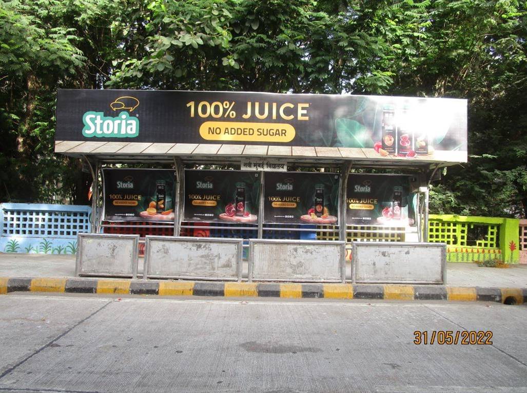 Bus Queue Shelter - Kopri Opp. Terna Orchid School,   Vashi,   Navi Mumbai,   Maharashtra