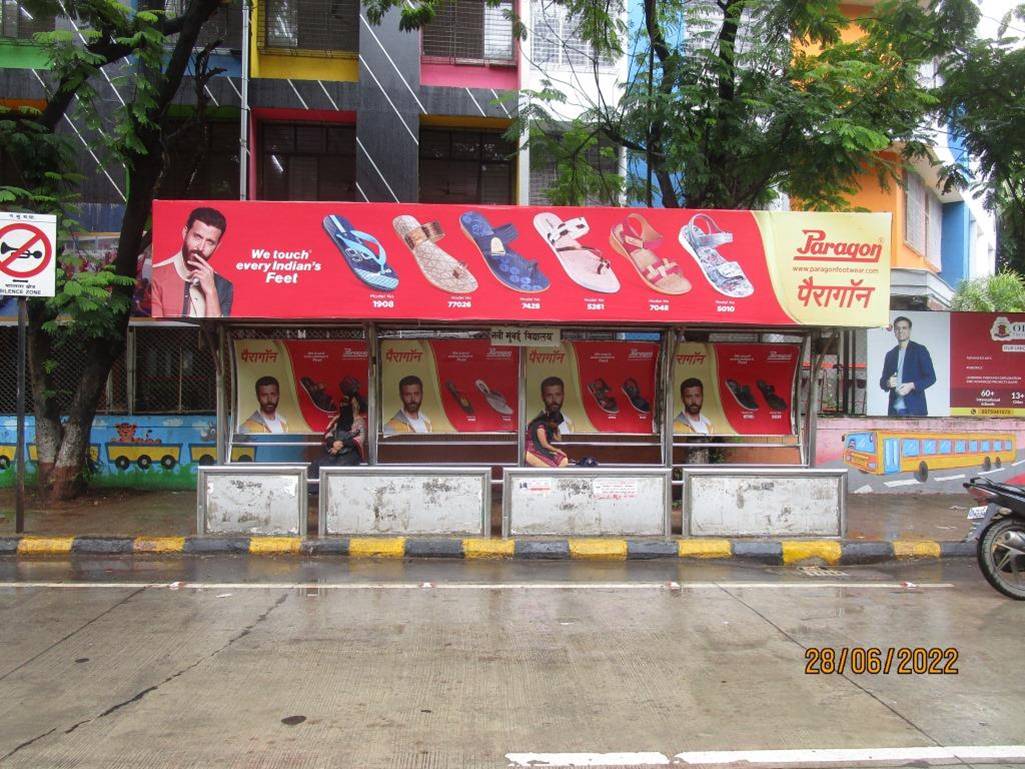 Bus Queue Shelter - Kopri Nr. Terna Orchid School,   Vashi,   Navi Mumbai,   Maharashtra