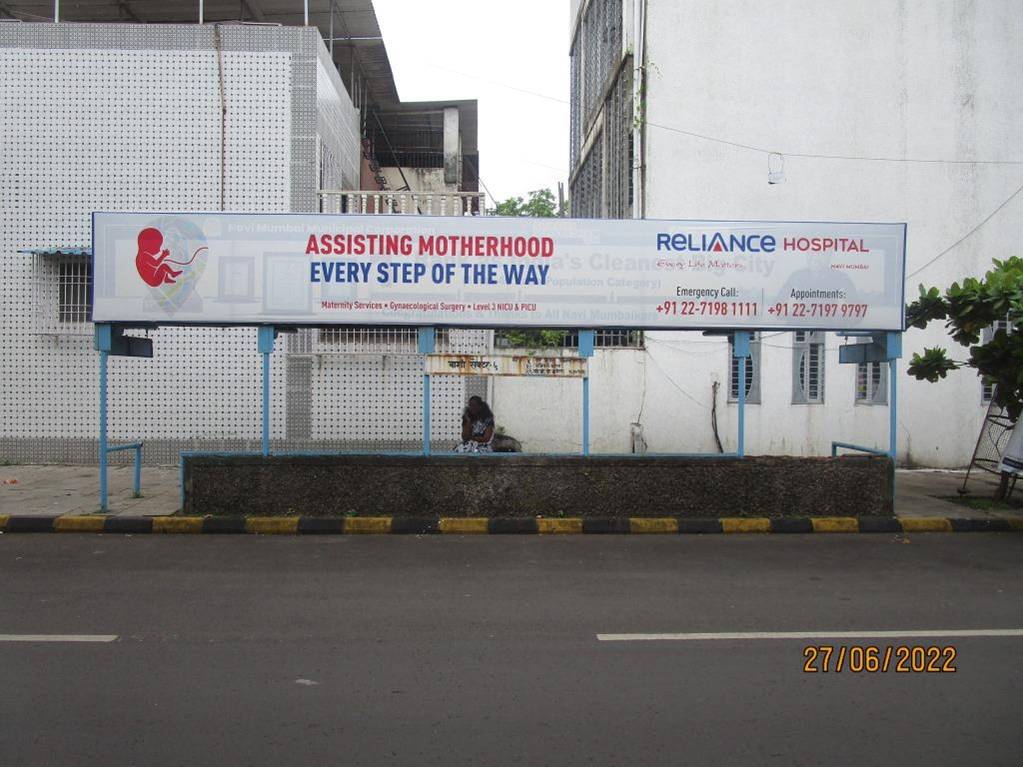 Bus Queue Shelter - Vashi Sector 6,   Vashi,   Navi Mumbai,   Maharashtra