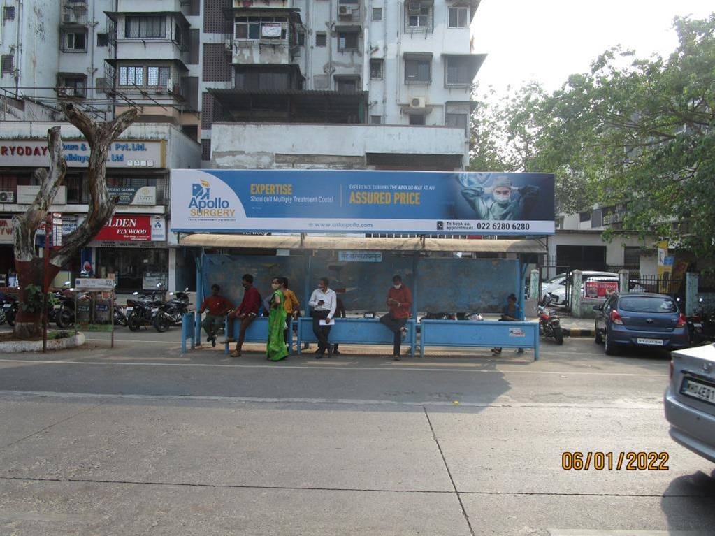 Bus Queue Shelter - St. Lawrence.,   Vashi,   Navi Mumbai,   Maharashtra