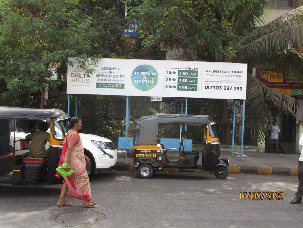 Bus Queue Shelter - S.B.I.,   Vashi,   Navi Mumbai,   Maharashtra