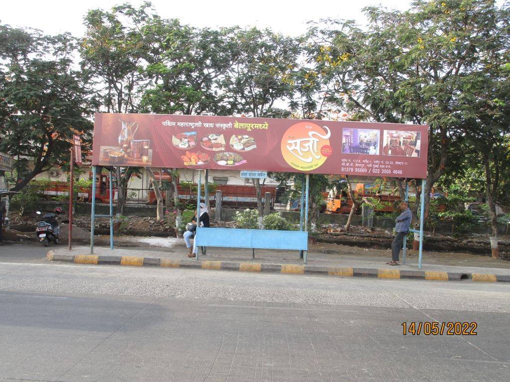 Bus Queue Shelter - Kanda Batata Market.,   Vashi,   Navi Mumbai,   Maharashtra