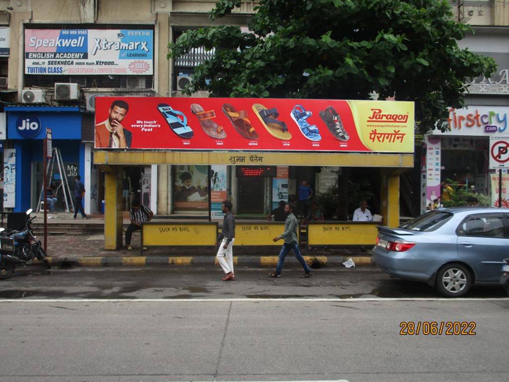 Bus Queue Shelter - Koparkhairane Shubham Palace Towards Koperkhairane Left,   Koparkhairane,   Navi Mumbai,   Maharashtra