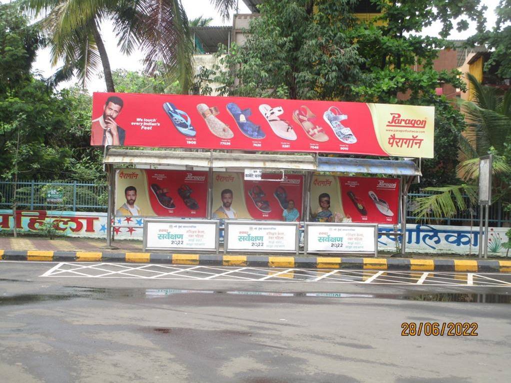 Bus Queue Shelter - Koparkhairane Bus Depot - 2,   Koparkhairane,   Navi Mumbai,   Maharashtra