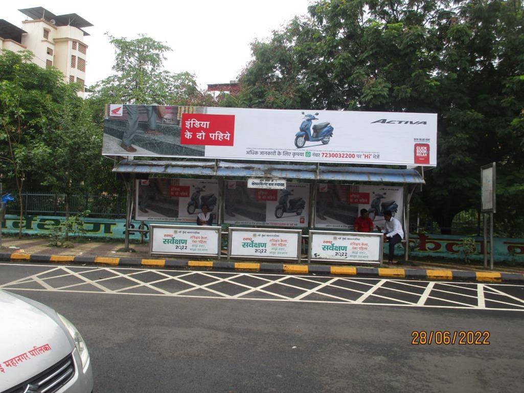 Bus Queue Shelter - Koparkhairane Bus Depot - 3,   Koparkhairane,   Navi Mumbai,   Maharashtra