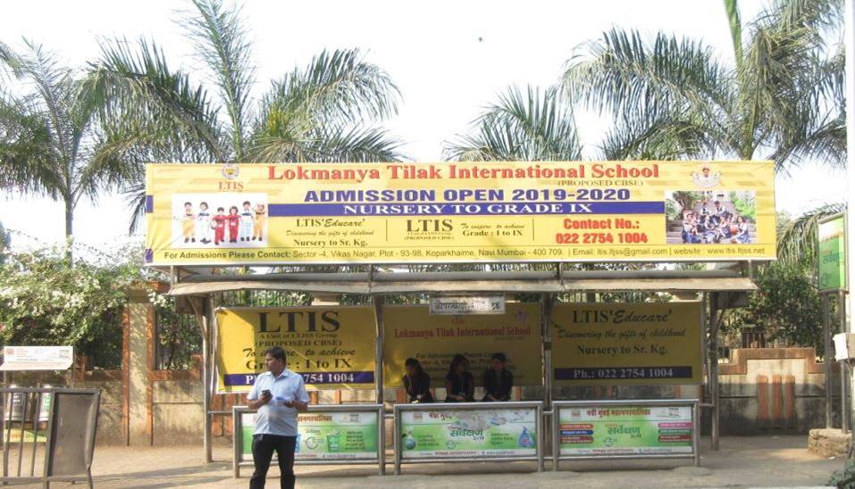 Bus Queue Shelter - Koparkhairane Sec - 14,   Koparkhairane,   Navi Mumbai,   Maharashtra