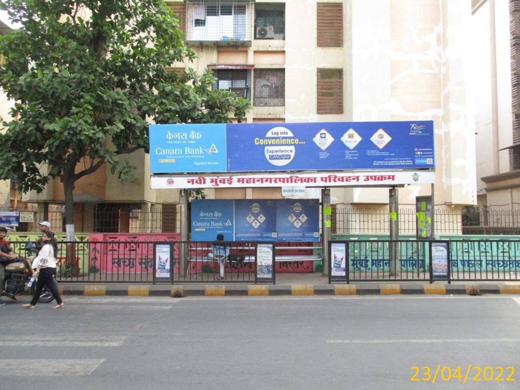 Bus Queue Shelter - Koparkhairane Railways Station Opp Stn,   Koparkhairane,   Navi Mumbai,   Maharashtra