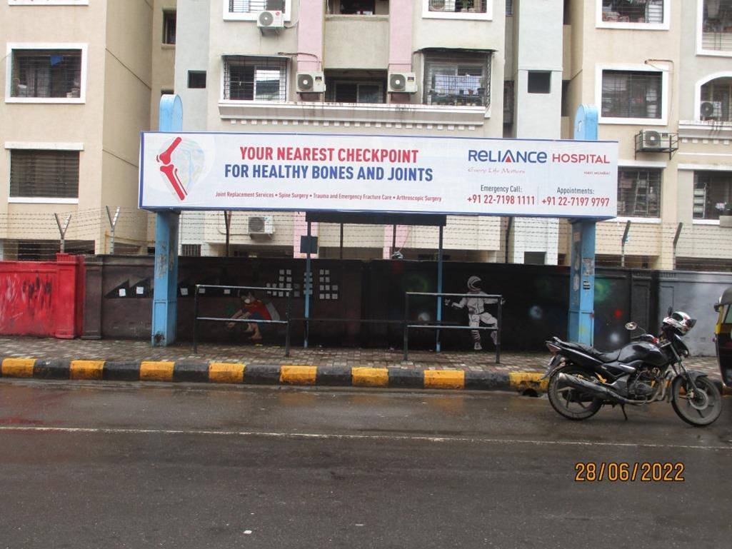 Bus Queue Shelter - Balaji Garden.,   Koparkhairane,   Navi Mumbai,   Maharashtra