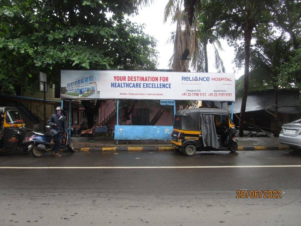 Bus Queue Shelter - SAMATA NAGAR SECTOR 11,   Koparkhairane,   Navi Mumbai,   Maharashtra