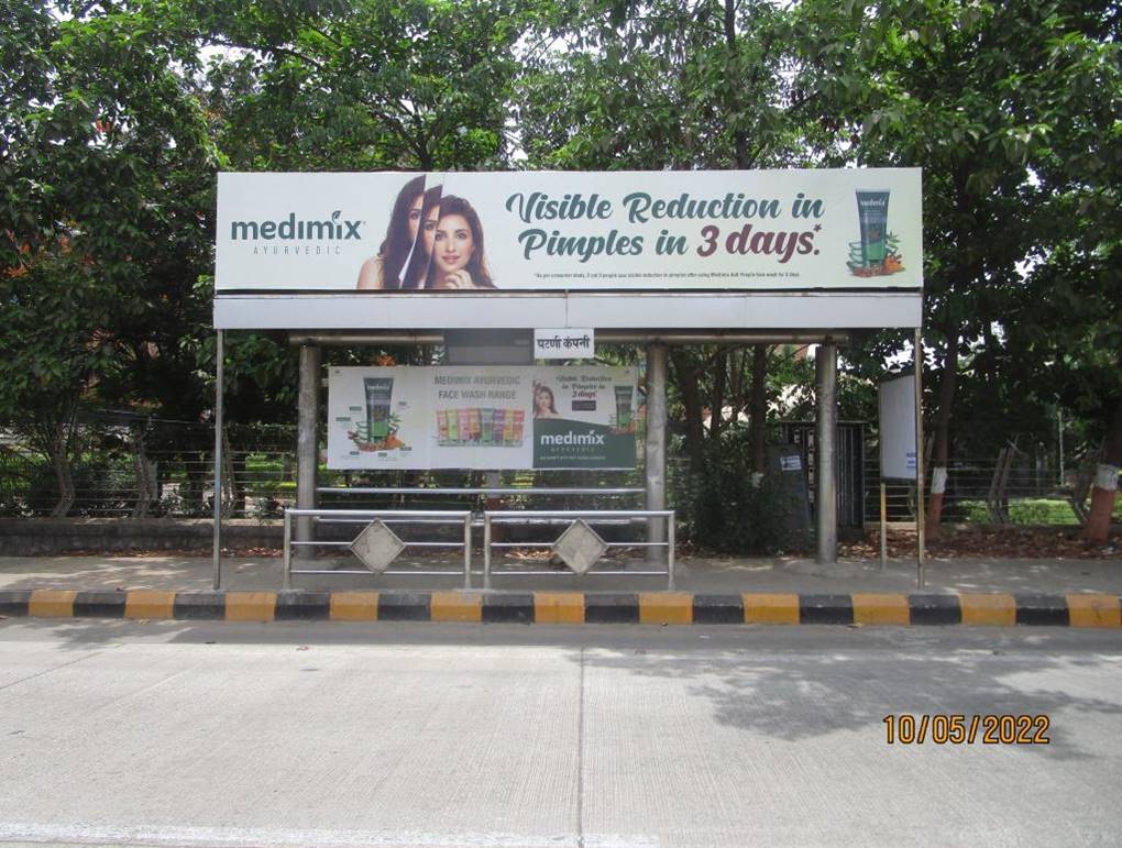 Bus Queue Shelter - Airoli Patni (Towards Thane),   Airoli,   Navi Mumbai,   Maharashtra