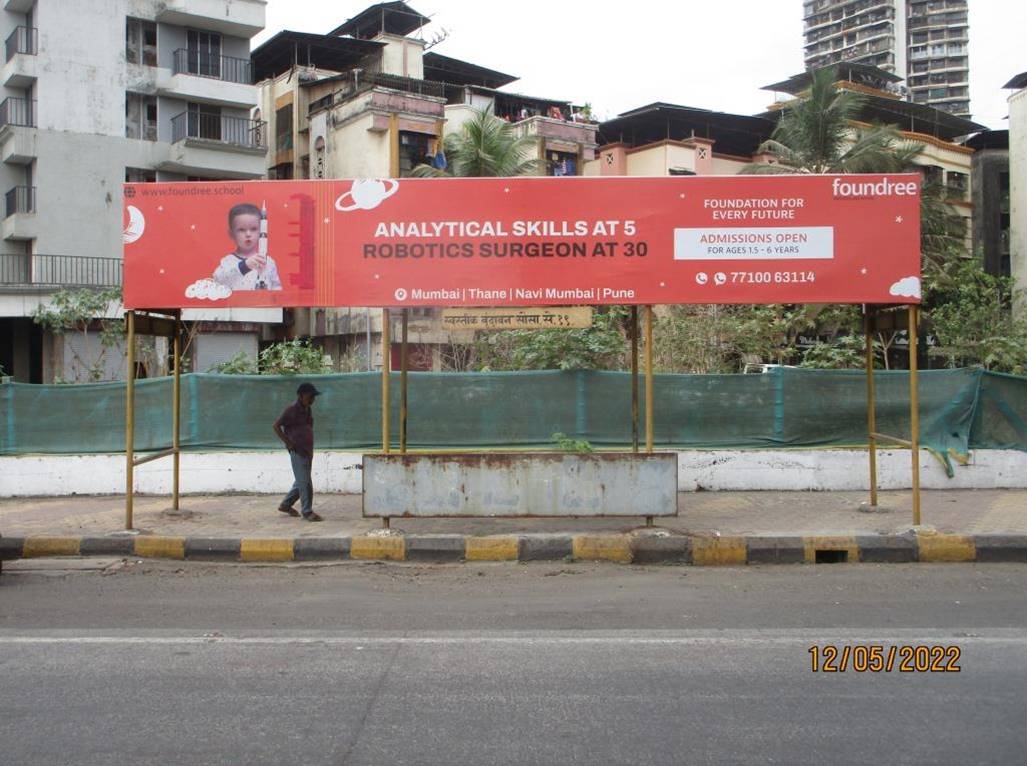 Bus Queue Shelter - Airoli Swastik Vrindavan Society Sec-19,   Airoli,   Navi Mumbai,   Maharashtra