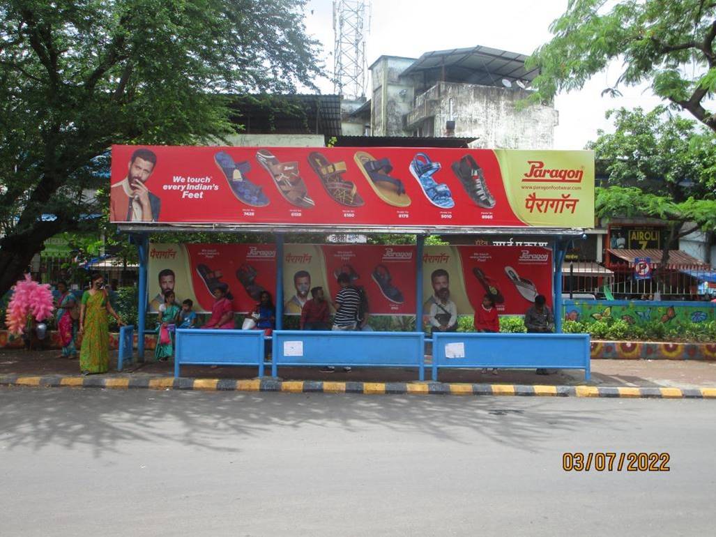 Bus Queue Shelter - Airoli Depot,   Airoli,   Navi Mumbai,   Maharashtra