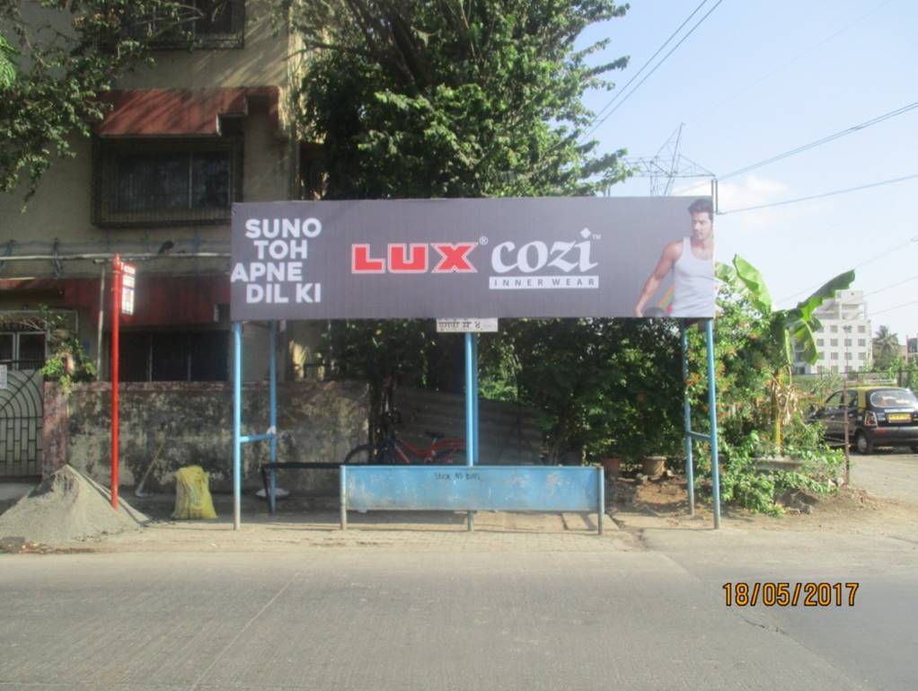 Bus Queue Shelter - Sector 4.,   Airoli,   Navi Mumbai,   Maharashtra