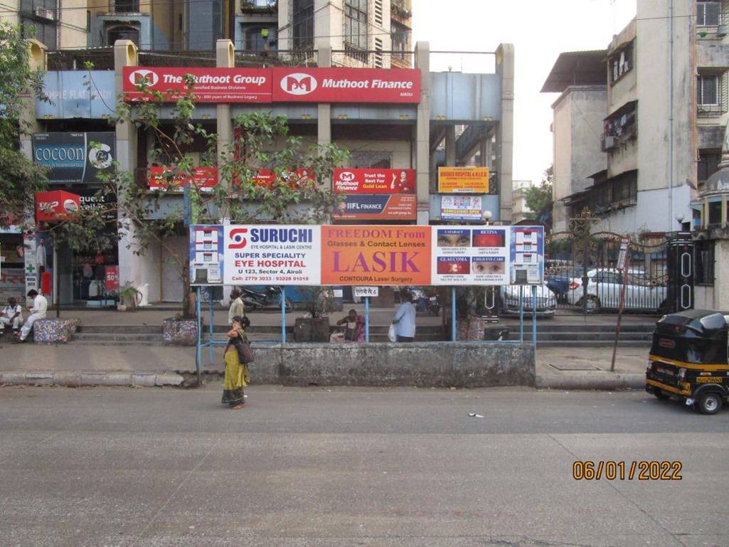 Bus Queue Shelter - Airoli Sec.8,   Airoli,   Navi Mumbai,   Maharashtra