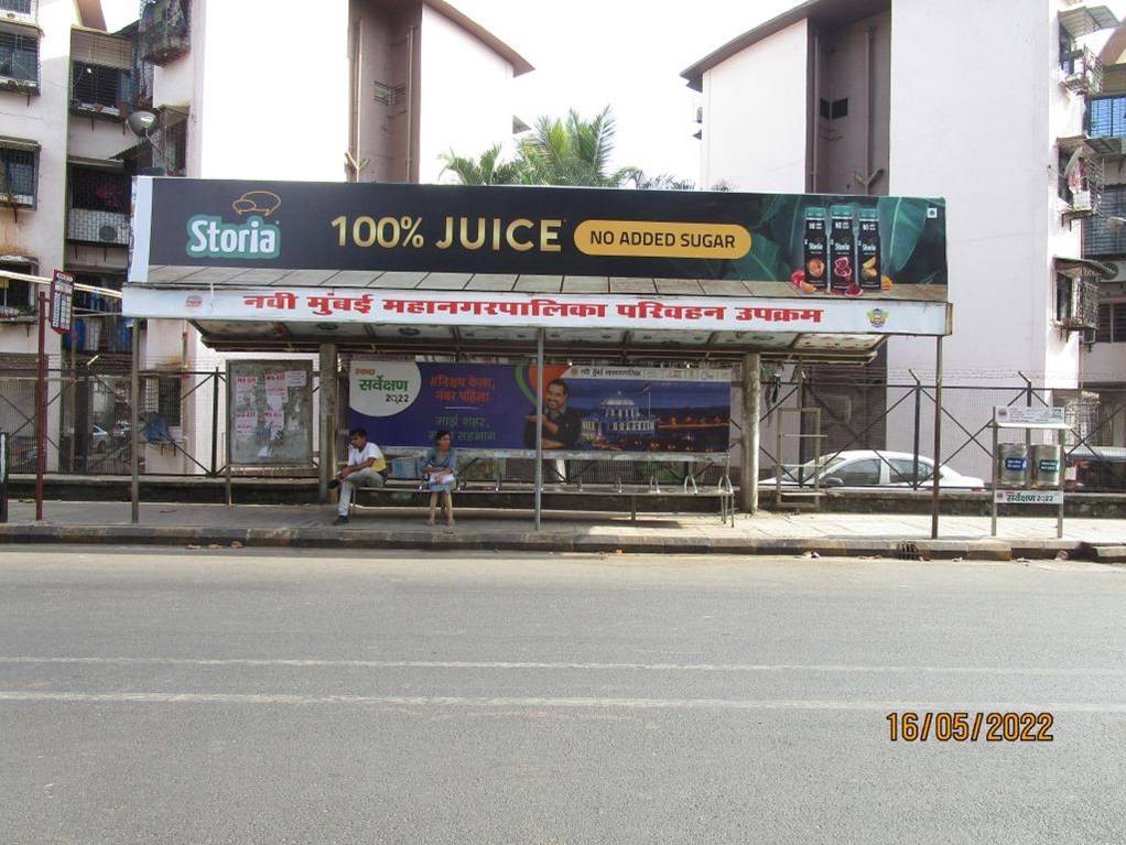 Bus Queue Shelter - Ghansoli Gharonda Nr. D'Mart,   Ghansoli,   Navi Mumbai,   Maharashtra