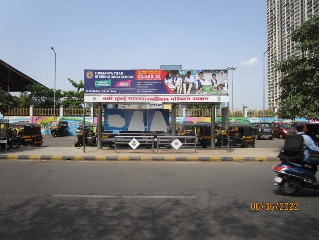 Bus Queue Shelter - Ghansoli Bus Depot,   Ghansoli,   Navi Mumbai,   Maharashtra