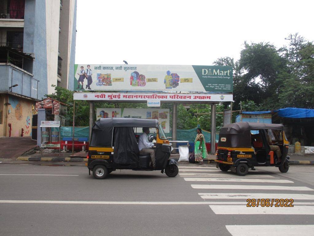 Bus Queue Shelter - Ghansoli Bus Depot (Vaishali Apt),   Ghansoli,   Navi Mumbai,   Maharashtra