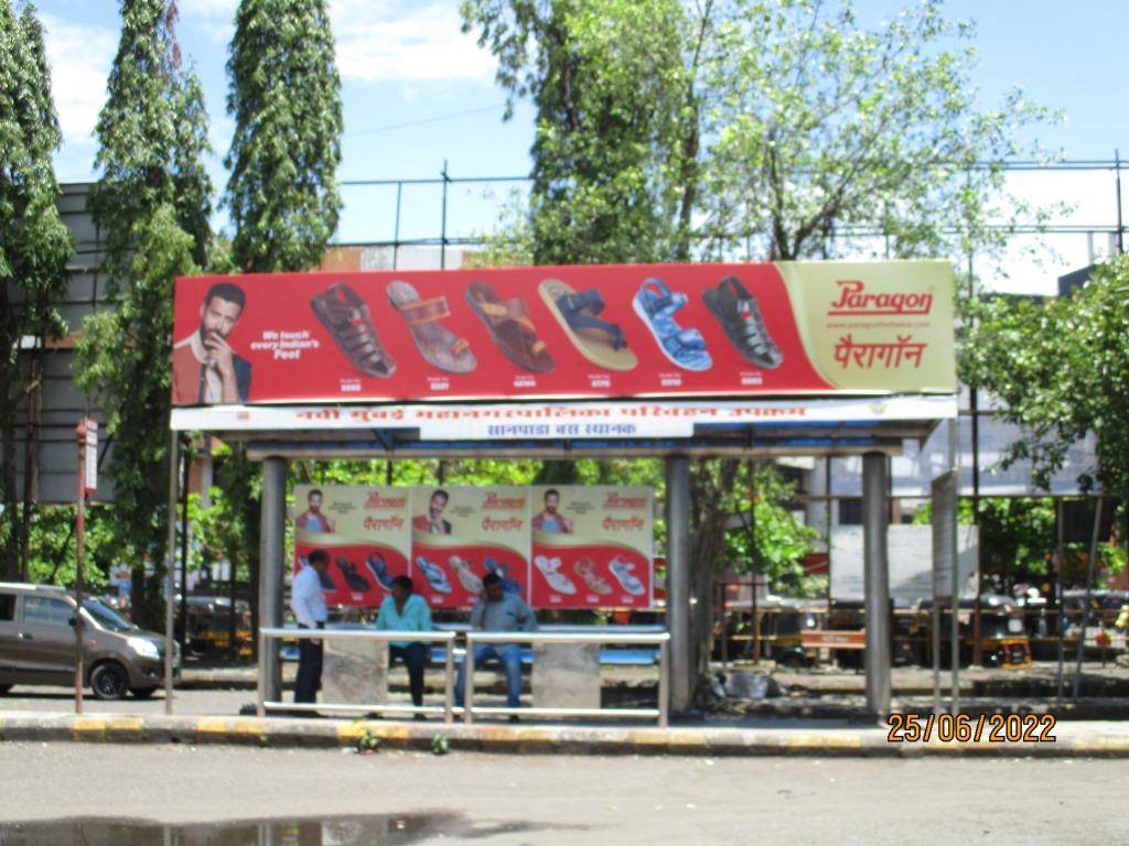 Bus Queue Shelter - Sanpada Stn Bus Depot - 3,   Sanpada,   Navi Mumbai,   Maharashtra