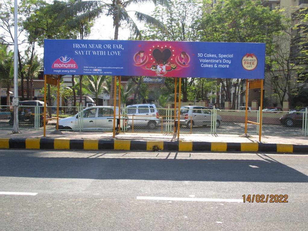 Bus Queue Shelter - Sanpada Millenium Tower,   Sanpada,   Navi Mumbai,   Maharashtra