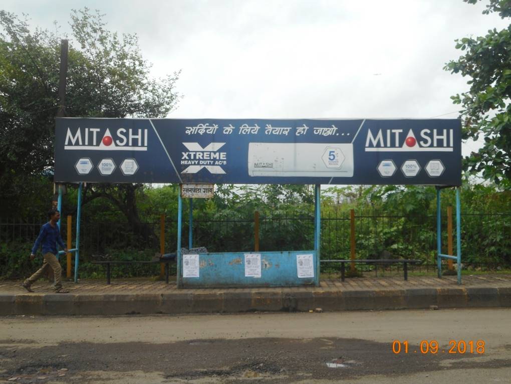 Bus Queue Shelter - Sanpada Gaon.,   Sanpada,   Navi Mumbai,   Maharashtra