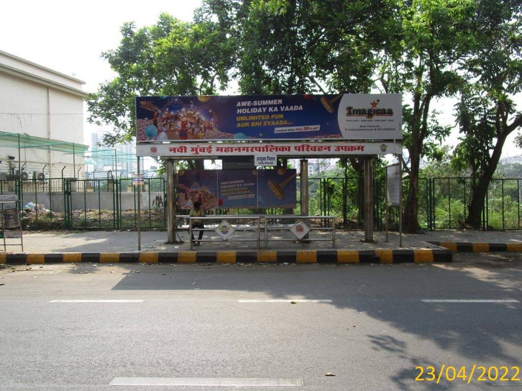 Bus Queue Shelter - Nerul (E) Dakashta Society,   Nerul,   Navi Mumbai,   Maharashtra