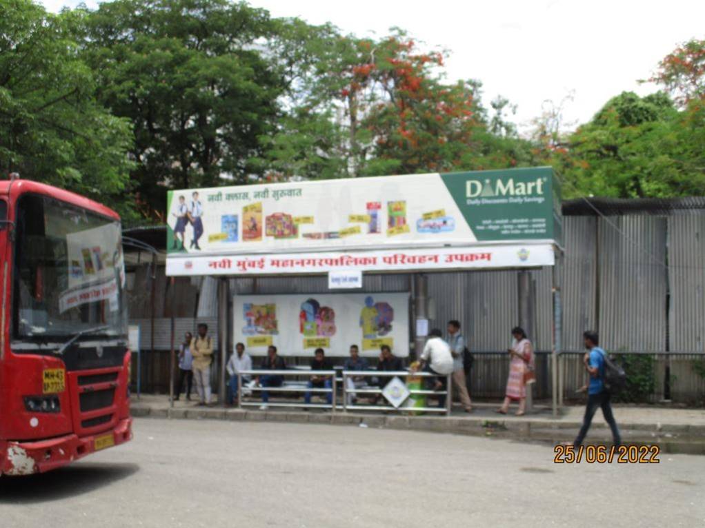 Bus Queue Shelter - CBD Belapur Rly Stn Depot - 2,   CBD Belapur,   Navi Mumbai,   Maharashtra