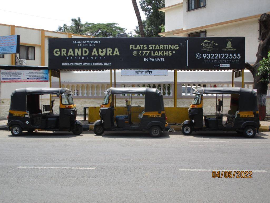 Bus Queue Shelter - CBD Belapur Sai Baba Mandir Nr. Sunil Gavaskar Maidan,   CBD Belapur,   Navi Mumbai,   Maharashtra