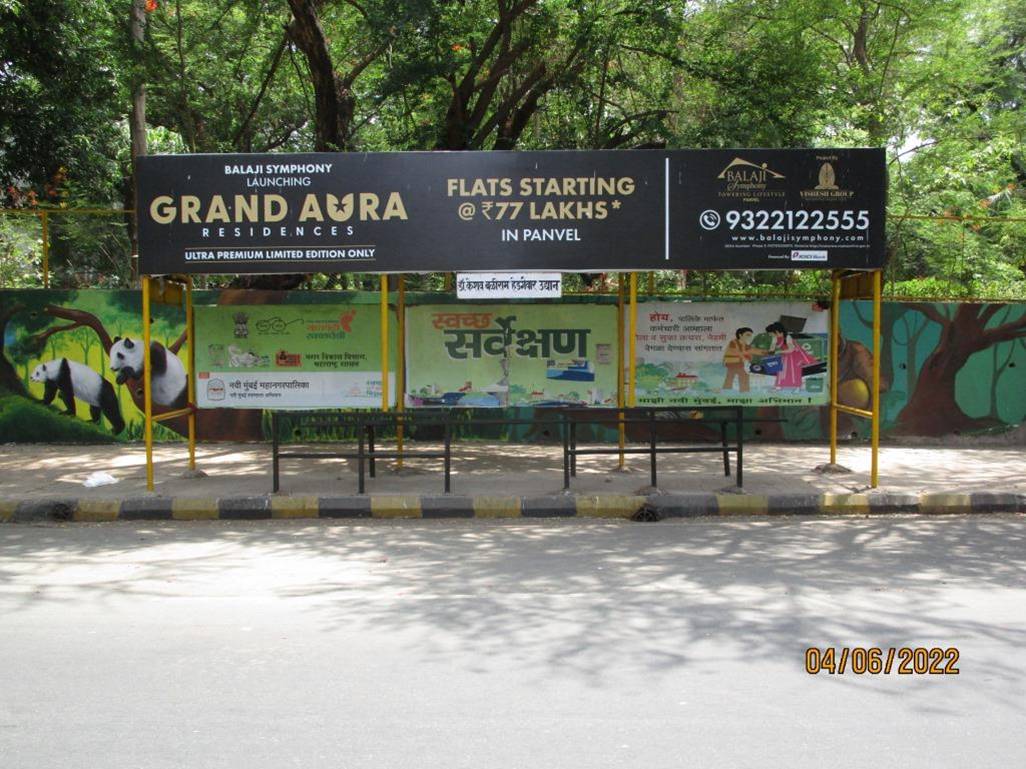 Bus Queue Shelter - CBD Belapur Sector - 03 (Left),   CBD Belapur,   Navi Mumbai,   Maharashtra