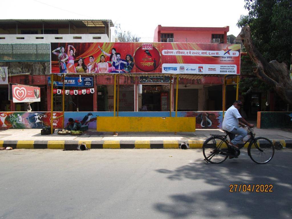 Bus Queue Shelter - CBD Belapur Sec-08 Market,   CBD Belapur,   Navi Mumbai,   Maharashtra