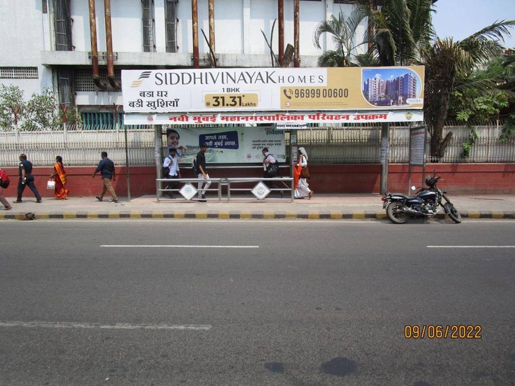 Bus Queue Shelter - NMMC (SECTOR 11),   CBD Belapur,   Navi Mumbai,   Maharashtra