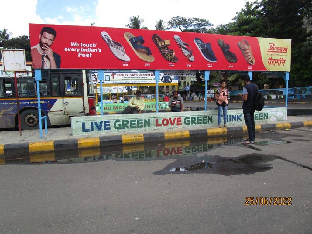 Bus Queue Shelter - C.B.D. Depot. (SECTOR 6),   CBD Belapur,   Navi Mumbai,   Maharashtra