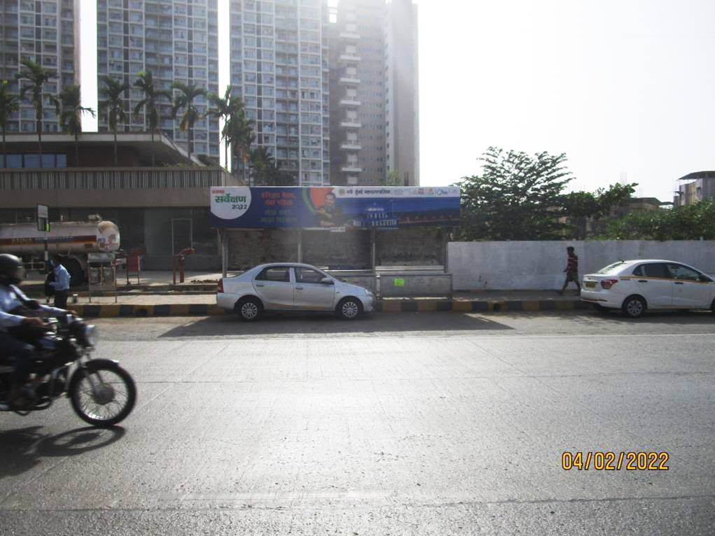 Bus Queue Shelter - Ganpati Pada.,   Thane Belapur Road,   Navi Mumbai,   Maharashtra