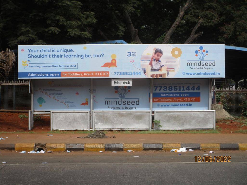 Bus Queue Shelter - Simens.,   Thane Belapur Road,   Navi Mumbai,   Maharashtra