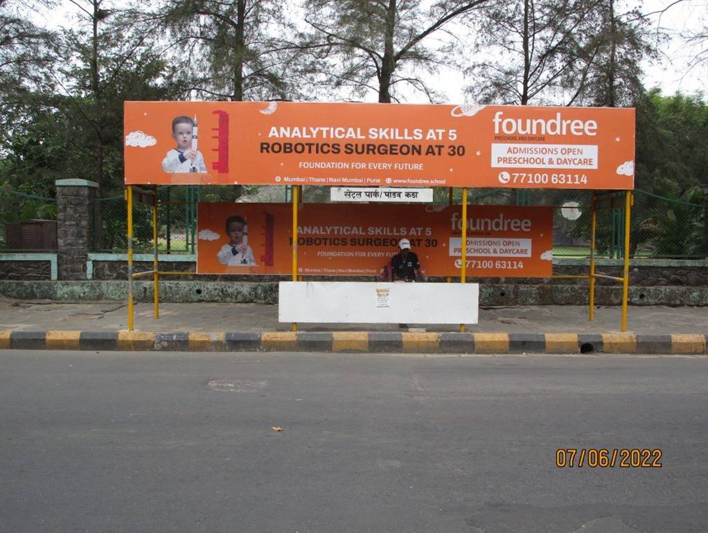 Bus Queue Shelter - Kharghar Pandav Kada Kharghar (Central Park),   Kharghar,   Navi Mumbai,   Maharashtra