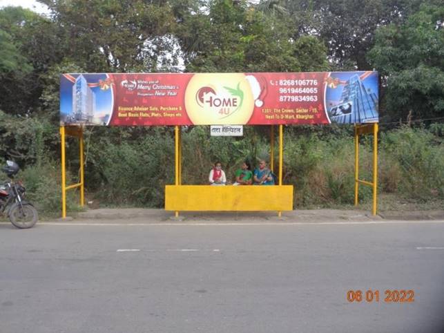 Bus Queue Shelter - Kharghar Tata Hospital Kharghar,   Kharghar,   Navi Mumbai,   Maharashtra