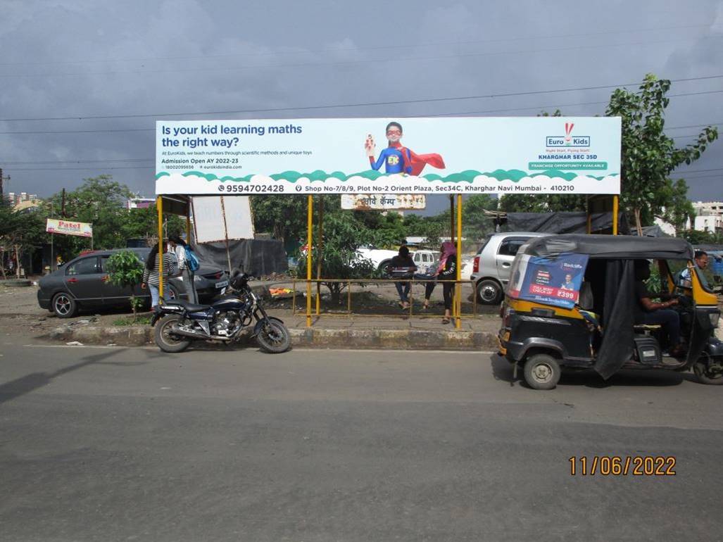 Bus Queue Shelter - Kharghar Ova Camp Kharghar,   Kharghar,   Navi Mumbai,   Maharashtra