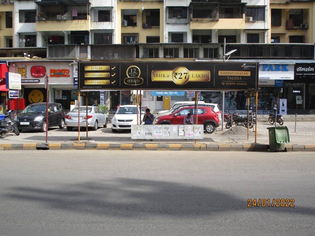 Bus Queue Shelter - Kharghar Regency Garden,   Kharghar,   Navi Mumbai,   Maharashtra