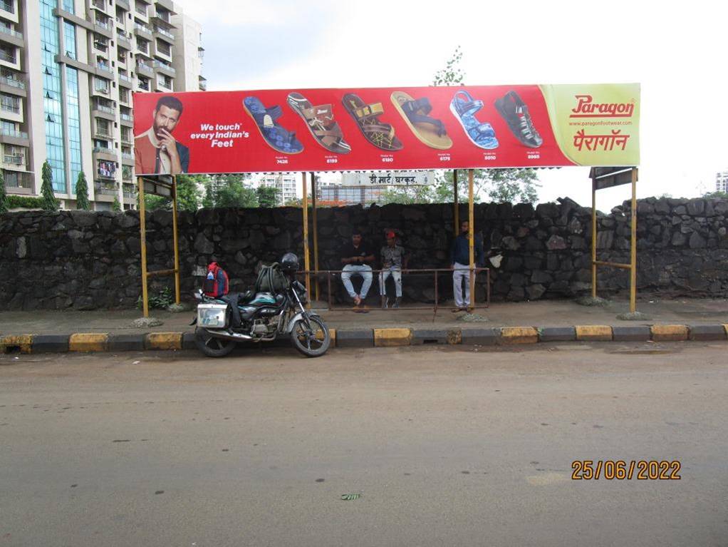 Bus Queue Shelter - Kharghar Goodwill Nr. D'Mart (New),   Kharghar,   Navi Mumbai,   Maharashtra