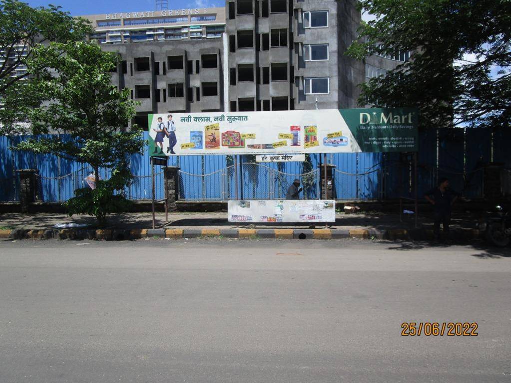 Bus Queue Shelter - Kharghar Nr Navjivan Hospital (Hare Krishna Mandir),   Kharghar,   Navi Mumbai,   Maharashtra