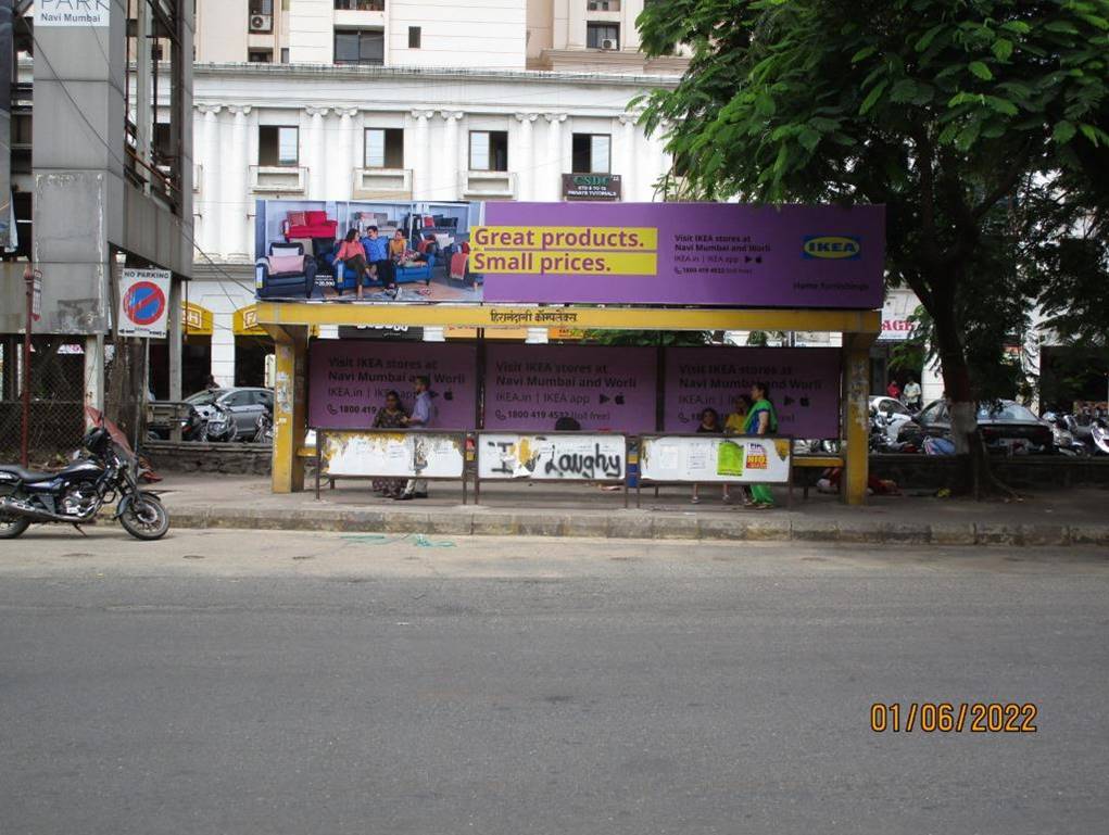 Bus Queue Shelter - Kharghar Hiranandani (Right),   Kharghar,   Navi Mumbai,   Maharashtra