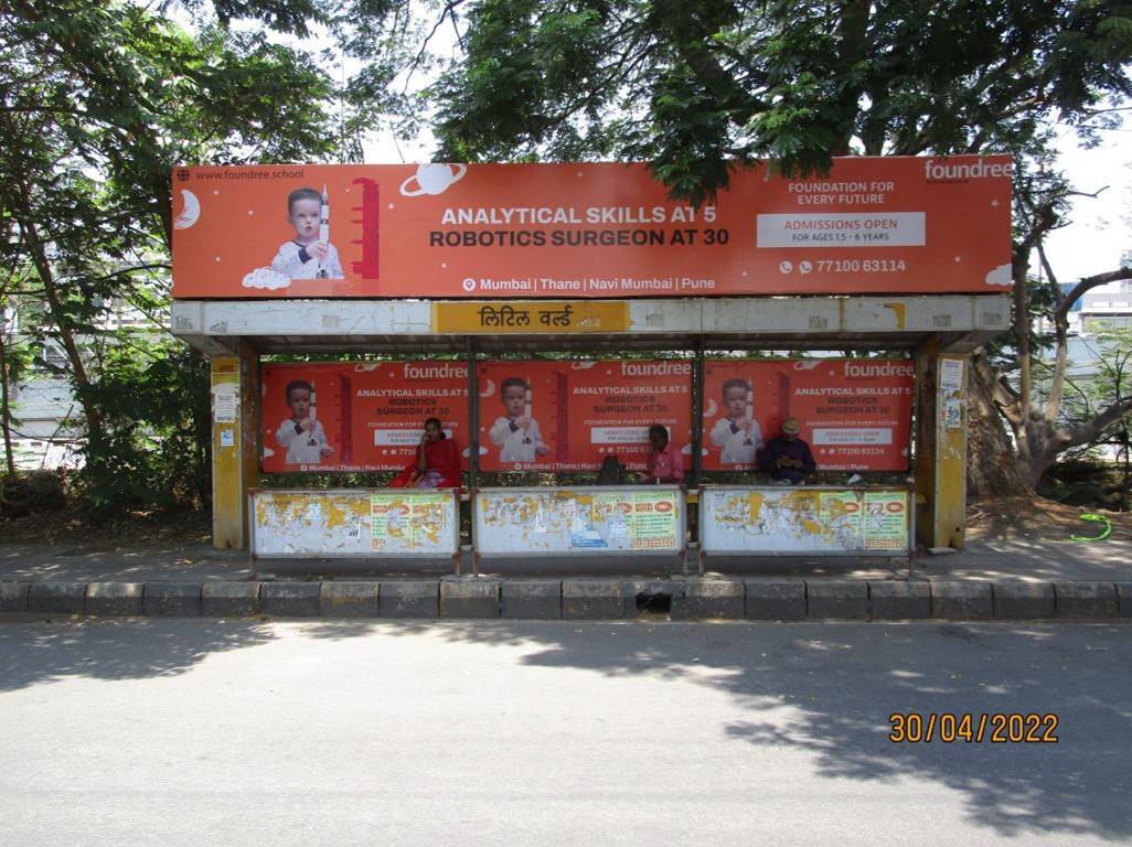 Bus Queue Shelter - Kharghar Opp. Littile World Mall,   Kharghar,   Navi Mumbai,   Maharashtra