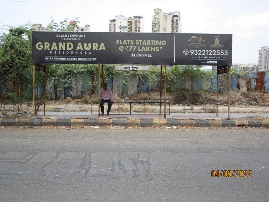 Bus Queue Shelter - Kharghar Vastu Vihar (New),   Kharghar,   Navi Mumbai,   Maharashtra