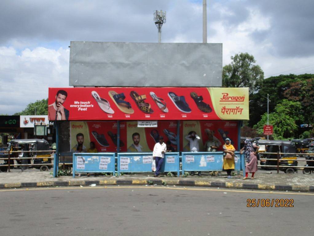 Bus Queue Shelter - kharghar railway station,   Kharghar,   Navi Mumbai,   Maharashtra