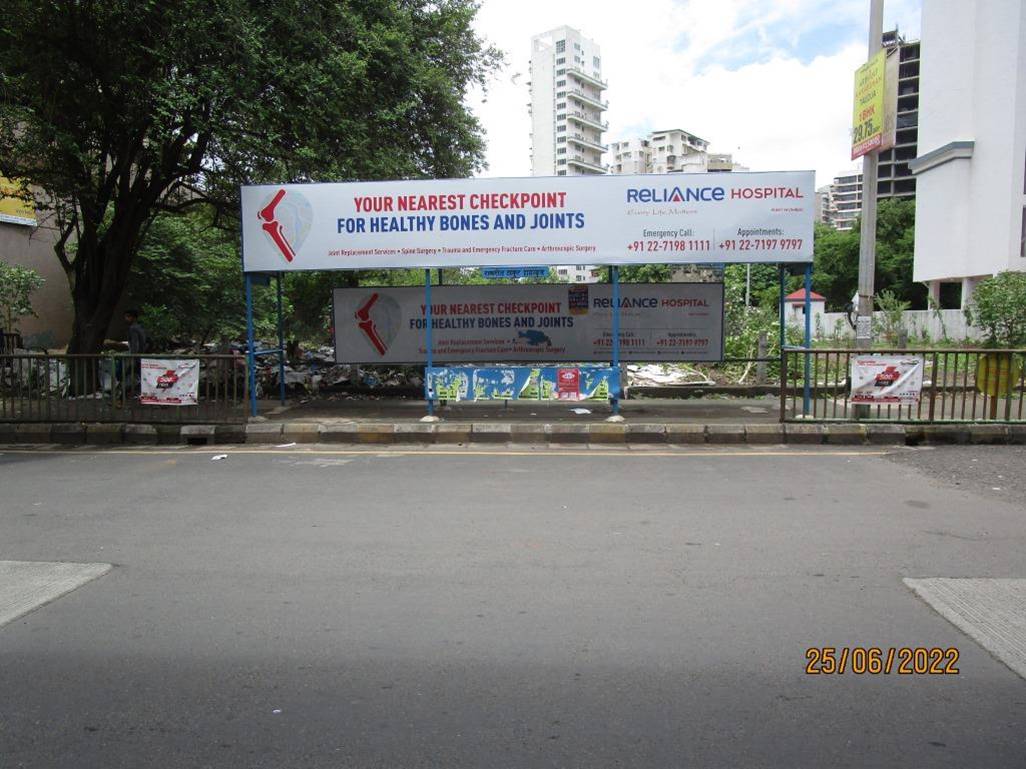 Bus Queue Shelter - Thakur school,   Kharghar,   Navi Mumbai,   Maharashtra