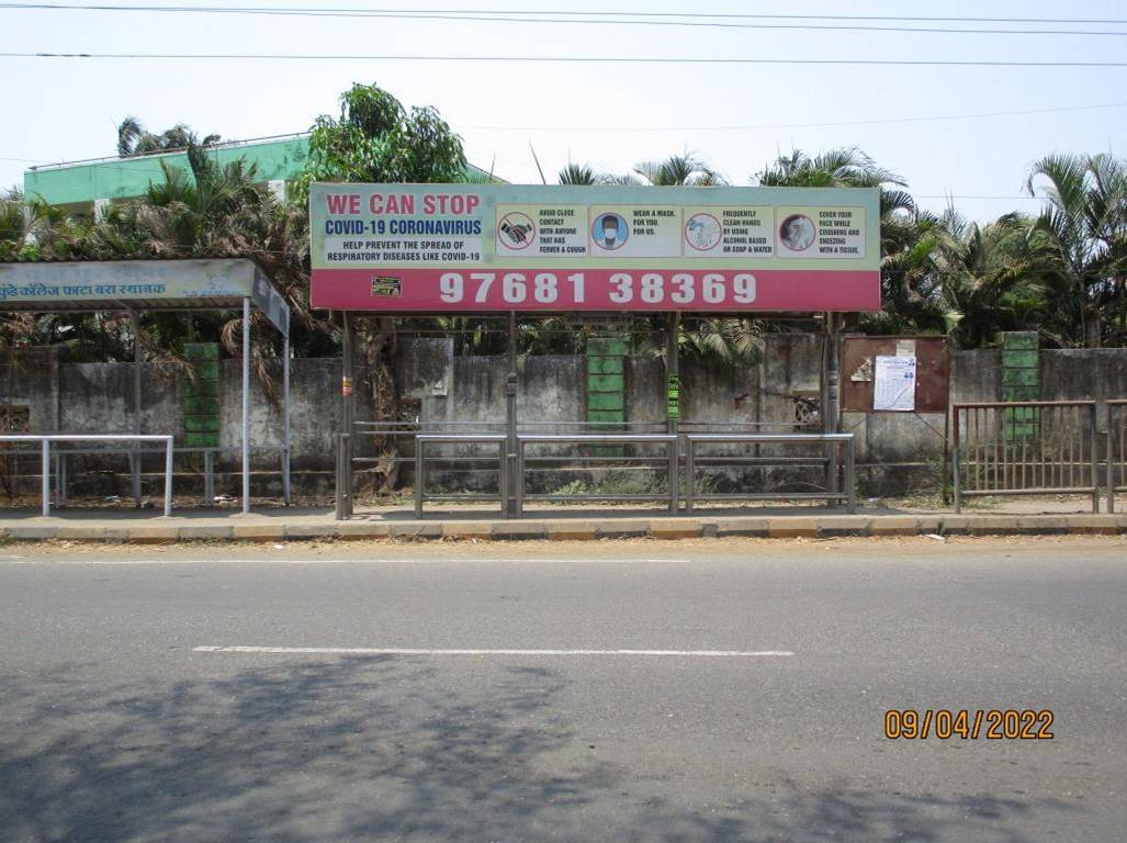 Bus Queue Shelter - Veer Wajekar College Funde Phata Towards Ulwe,   Ulwe,   Navi Mumbai,   Maharashtra