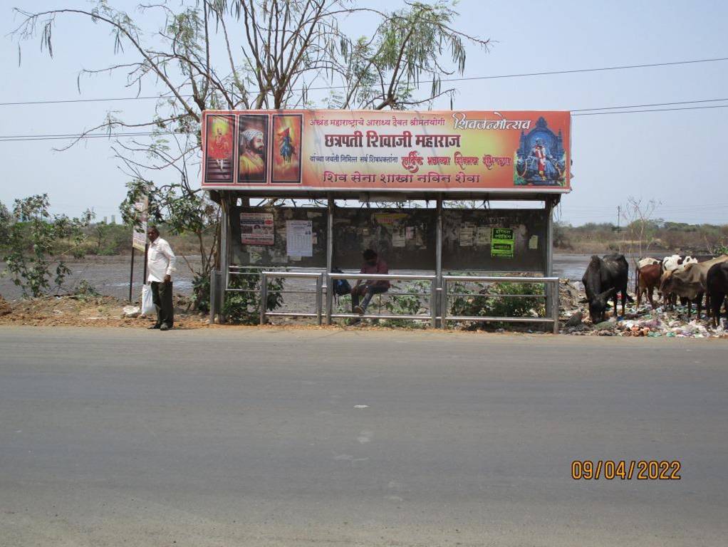 Bus Queue Shelter - Navin Sheva Towards Ulwe,   Ulwe,   Navi Mumbai,   Maharashtra